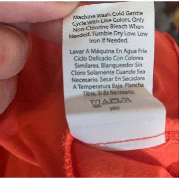 Time‎ and Tru Women's LG Maternity Knit Maxi Dress Color Coral Fire Size Large - Picture 6 of 6